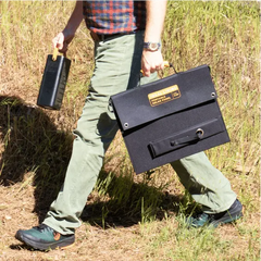 Ideal Living Portable Solar Panel and Battery Station