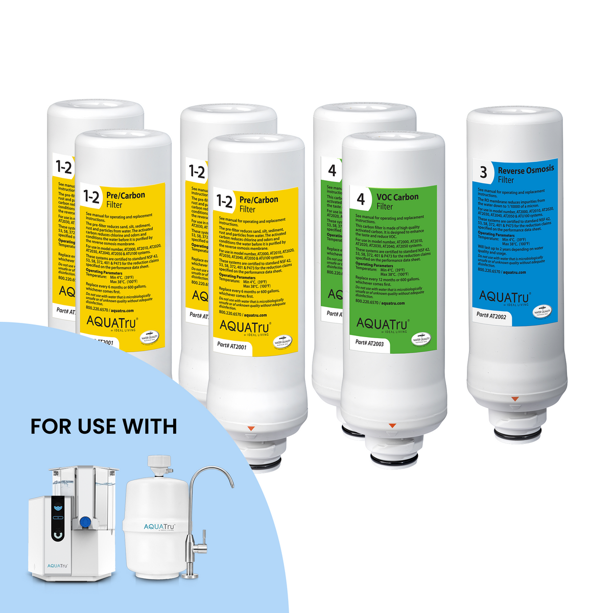 AquaTru Classic 2 Year Filter Combo Pack