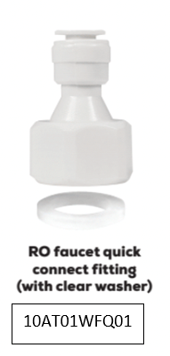 RO Faucet quick connect fitting