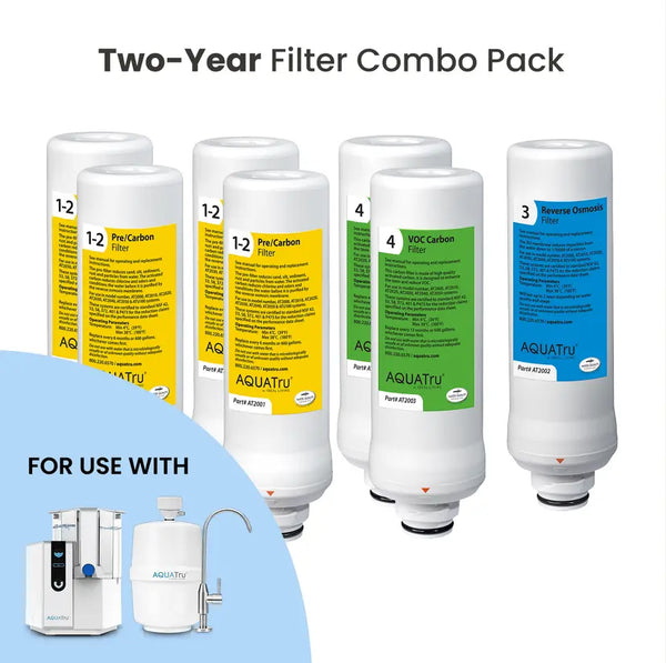 AQUATru フィルターセット 7個 (2年分) classic-Two-Year-Filter-Combo-