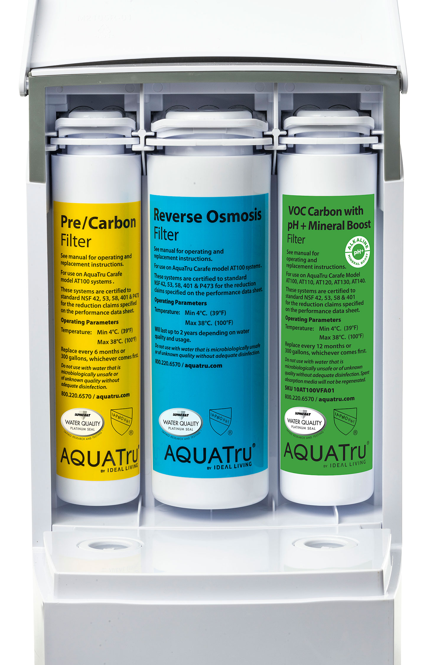 AquaTru Carafe Waterfilter + 1 year filter pack + FREE descaling kit! –  AquaTru Water