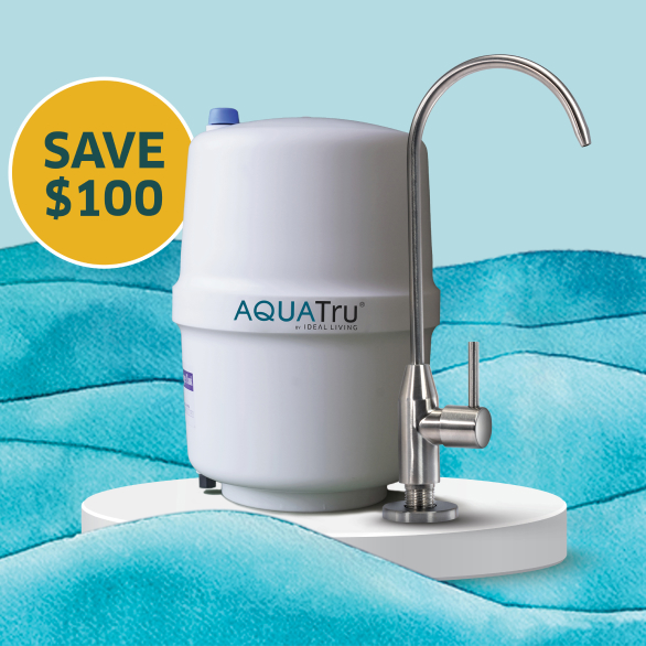AquaTru Connect Countertop Water Filtration Purification System for PFAS &  Other Contaminants with Exclusive 4-Stage Ultra Reverse Osmosis Technology